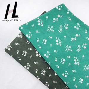 Wholesale 100% Polyester Small Floral Printed Custom 21W Corduroy Fabric