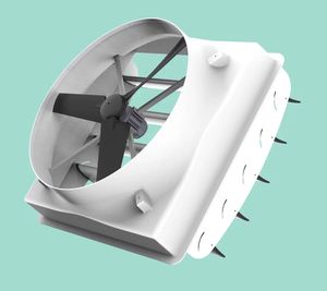 Gofee 72'' Axial Fan Big Airflow Blower Ec Motor Direct Drive Cyclone Cattle Fan