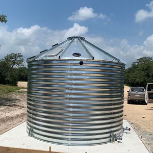 Easy Replace Stability Corrugated Galvanized-Steel Rainwater-Collection Water Storage Tank