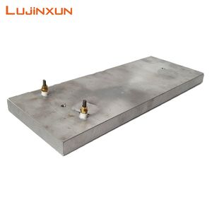 220V Industrial Electric Heating Plate Cast Aluminum Heating Element Block 100X50mm with Screw Terminal 6mm Molding Hole for Hydraulic Press