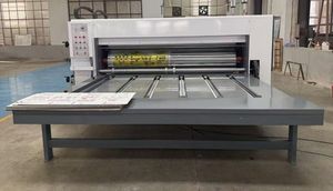 New Semi-Automatic Chain Feeding Corrugated Box Printing Slotting Die Cutting Machine for Box Packing Pizza Box