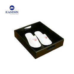Rectangle Leather Tidy Shoe Storage Shoe Basket for Hotel