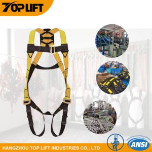 ANSI Industrial China OEM Manufacturer Supplier Polyester Webbing Safety Belt Full Body Safety Harness