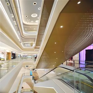 Premium Aluminum Veneer Column-Wrapped Panels for Shopping Mall