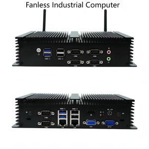 Industrial Automation Mini PC Core I7 4578u Dual LAN 6xrs232 RS485 COM Fanless Embedded Computer Gpio HD VGA