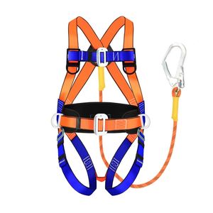 Adjustable 5-Point Full Body Safety Harness High Tensile Polyester Fall Protection