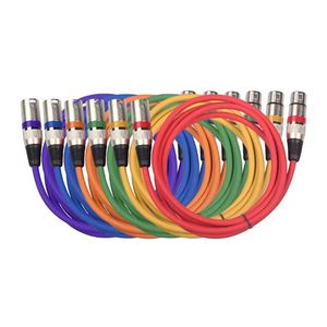 Professional Wholesale Multicolor XLR Connector 3 Pin Jack Audio XLR Male to Female Microphone Cable Suitable for Microphone