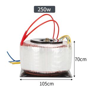 Toroidal Transformer AC to AC 220V Input Voltage 250W Ring Type High Efficiency Electric Transformer