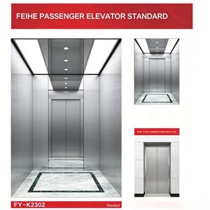 Smart Touch Screen Energy Saving Stainless Steel 630kg 8 Person Home Residential Elevator