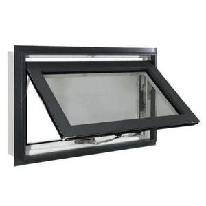 Custom Sized Awning Window Made From Electrostatic Sprayed Aluminium Profile for Modern Villas.