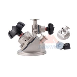 Manual Stainless Steel 316L Manual Aspetic Tank Bottom Diaphragm Valve with Sampling Valve