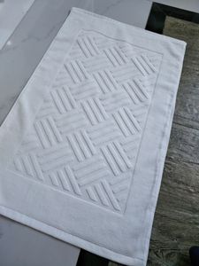New Sale 100% White Cotton Hotel Bath Mat (JRD243)