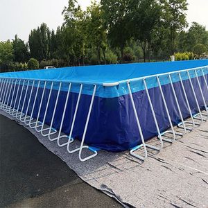 Customized Large Size Outdoor Above Ground Large Steel Frame Swimming Pool