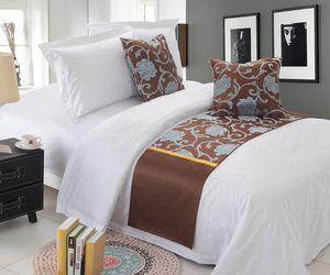 Factory Sale 100% Cotton Bed Runner Bed Decoration (JRD639)