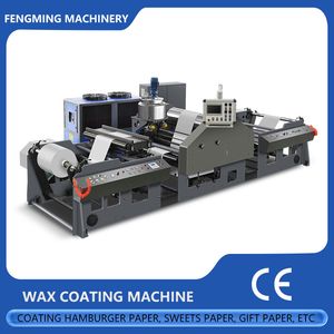 Paper Wax Paraffin Coating Machine Single Side Roll to Roll