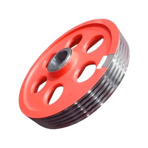 Industrial Custom Machining Hub Bearing Steel Traction Reverse Drum Belt Pulley