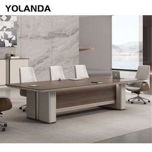 Yolanda Hot Sale Modern Luxury Office Furniture Desk Meeting Room Boardroom Conference Table