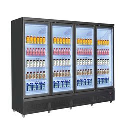 Commercial 2/3/4 Door Refrigerated Showcase Cooler Bottle Fridge Refrigerator for C Store