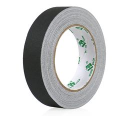 Heavy Duty Matt 1 Inch Black Gaffer Duct Cloth Tape with Natural Rubber Adhesion