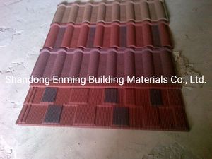 China Roof Tile Roofing Sheet Galvanlume Stone Coated Metal Roof Tiles Factory Price