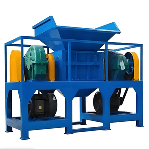 Versatile Powerful Advanced Double Shaft Waste Tires Plastic Scrap Metal Recycling Shredder