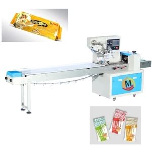 Bread Cake Biscuits Horizontal Pillow Packaging Machine Wrapping Machine