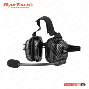 Printed Carbon Fiber Heavy Duty Headset for Two Way Radio with Mini XLR 5 Pin