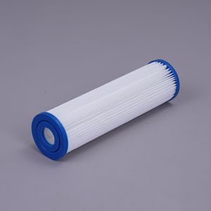 Hot Sale Pre-Filtration Big Blue 5 Micron Filter Water Filter Pleated Cartridge Polyester Pleated Industrial Water Filtration