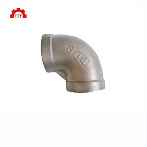 Stainless Steel DN40 Casting Technics Pipe Fittings 316 90 Degree Elbow