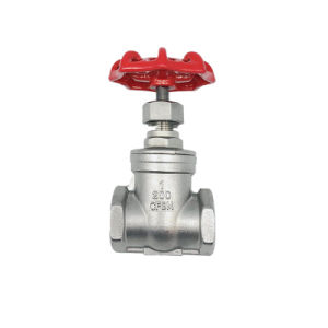 Durable Stainless Steel Gate Valve with NPT Threading for Industrial Use