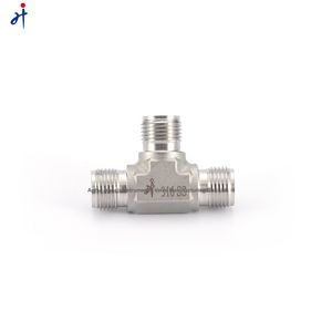 Stainless Steel Tee Fitting Connector External Thread Connection Can Be Customized