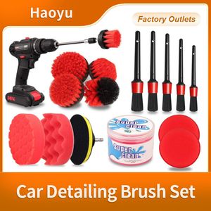 Professional Car Cleaning Kit Car Interior Exterior Cleaning Tool Set Car Cleaning Supplies Product Car Cleaning Brush Set