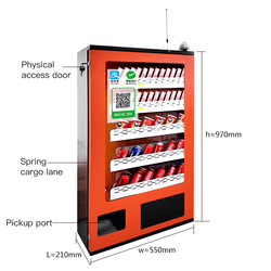 Mini Vending Machine for Cigarettes Snack Smart 24 Hours Self-Service Automatic Milk Food Snack Drink Mini Vending Machine