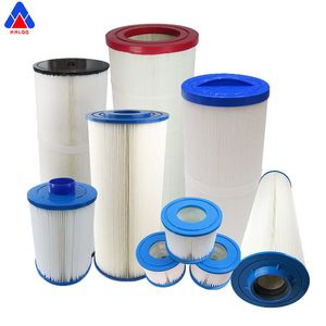 Huahang Polyester Water filter spare parts Swimming pool filters Pleated pool and spa water filter cartridge For water treatment systems