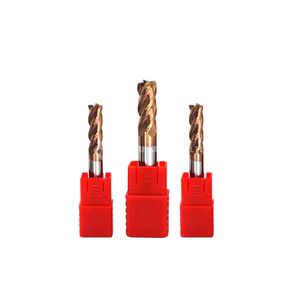 Tialn Coated Solid Carbide Cylindrical End Mills with 4 Cutting Edges