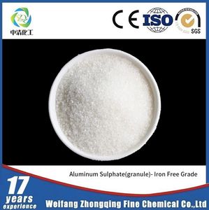 High Quality Industry Food Grade CAS 10043-01-3 Aluminum Sulphate Granular Al2 (SO4) 3 Water Treatment Chemical
