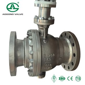 Full Bore 2 Way Pneumatic Flanged DN250 Stainless Steel Ball Valve