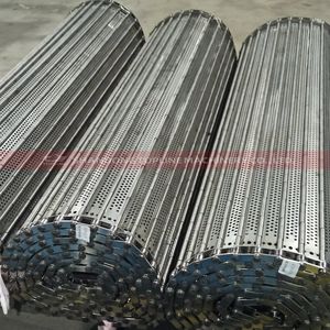CE Sanitary 304 Stainless Steel Chain Plate Conveyor Belt for Food Processing