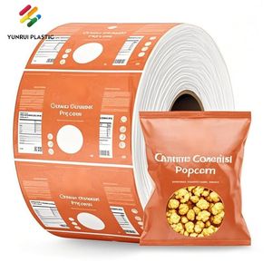 Aluminum Foil Glossy Matte Customized BOPP Printing Film Roll with Printed for Snack Ice Cream Cookies Packaging