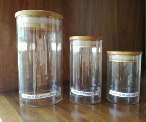 Heat Resistant Borosilicate Glass Jar with Airtight Lid for Food Storage