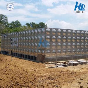 304 316 Welding Stainless Steel Water Tank Square Modular Pressed Drinking Big Large Stainless Steel Panel Tank Price