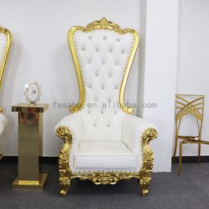 Elegant High Back King Chairs for Royal Weddings