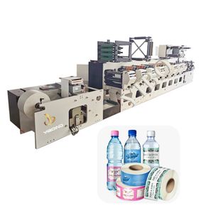 Automatic Label Flexo Printing Machine with Laminating+Rotary Die Cutting Slitting+Sheeting Station/Paper Cup/ Film Sticker Flexographic Printer Cutter Slitter