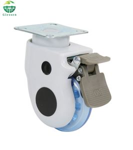 Heavy Quality PU Medical Twin Wheel Casters for Hospital Beds 3/4/5 Inch Swivel