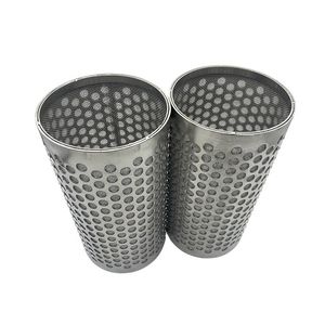 304 Stainless Steel Perforated Cylinder Filter Tube for Aquarium Filtration