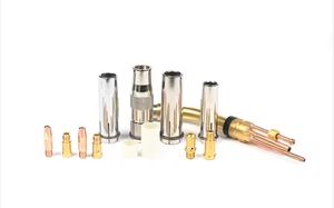 Kemppi Type Swan Neck Brazing Nozzle - Black Coated Gas Welding Nozzle for Precision Brazing