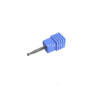 Small Ball Shaped Double Cut Non Ferrous Carbide Rotary Burr Set with 1/4-Inch Shank