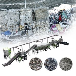Solid Waste Recycling Line for Rdf Srf Fuel Production with Shredder and Separator