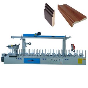 Woodworking Window Door Frame Furniture MDF PVC Veneer Laminating Profile Wrapping Machine