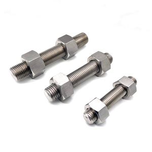 Stainless Steel B8 B8m Double Ended Stud Full Thread Bolts and 2 Nuts